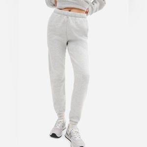 MATE the Label Organic Fleece Relaxed Pocket Sweatpant in Heather Grey
